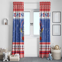 Puerto Rico Christmas Window Curtain Boricua Till The Bone - Wonder Print Shop