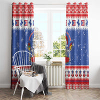 Puerto Rico Christmas Window Curtain Boricua Till The Bone - Wonder Print Shop