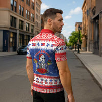 Puerto Rico Christmas Zipper Polo Shirt Boricua Till The Bone - Wonder Print Shop