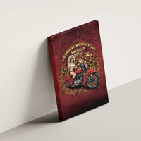 Native American Rider Canvas Wall Art Legendary Motorcycle Vintage Pin Up Girl - Wonder Print Shop
