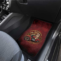 Native American Rider Car Mats Legendary Motorcycle Vintage Pin Up Girl - Wonder Print Shop