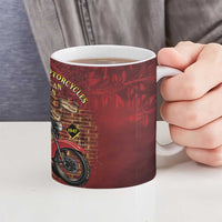 Native American Rider Ceramic Mug Legendary Motorcycle Vintage Pin Up Girl - Wonder Print Shop