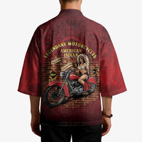 Native American Rider Kimono Legendary Motorcycle Vintage Pin Up Girl - Wonder Print Shop
