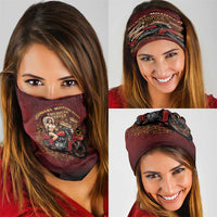 Native American Rider Neck Gaiter Legendary Motorcycle Vintage Pin Up Girl - Wonder Print Shop