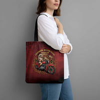 Native American Rider Tote Bag Legendary Motorcycle Vintage Pin Up Girl - Wonder Print Shop