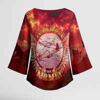 Red Tails Tuskegee Airmen Kimono Sleeve Blouse Honoring The Legend