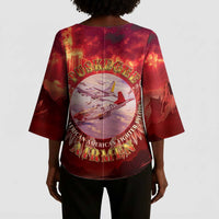 Red Tails Tuskegee Airmen Kimono Sleeve Blouse Honoring The Legend