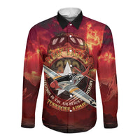 Red Tails Tuskegee Airmen Long Sleeve Button Shirt Honoring The Legend