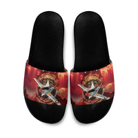 Red Tails Tuskegee Airmen Slide Sandals Honoring The Legend