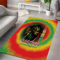 Juneteenth Freedom Day Area Rug Reggae Tie Dye Style LT05 - Wonder Print Shop