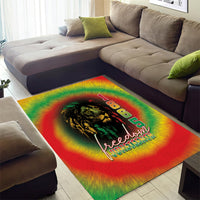 Juneteenth Freedom Day Area Rug Reggae Tie Dye Style LT05 - Wonder Print Shop