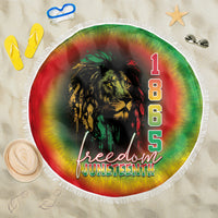 Juneteenth Freedom Day Beach Blanket Reggae Tie Dye Style LT05 - Wonder Print Shop
