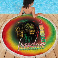 Juneteenth Freedom Day Beach Blanket Reggae Tie Dye Style LT05 - Wonder Print Shop