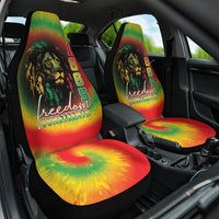 Juneteenth Freedom Day Car Seat Cover Reggae Tie Dye Style LT05 - Wonder Print Shop