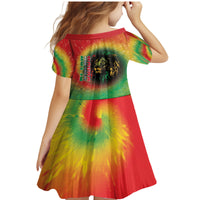 Juneteenth Freedom Day Family Matching Mermaid Dress and Hawaiian Shirt Reggae Tie Dye Style LT05 - Wonder Print Shop