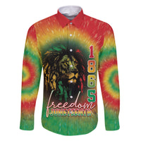 Juneteenth Freedom Day Family Matching Off Shoulder Short Dress and Hawaiian Shirt Reggae Tie Dye Style LT05 - Wonder Print Shop