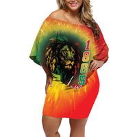 Juneteenth Freedom Day Family Matching Off Shoulder Short Dress and Hawaiian Shirt Reggae Tie Dye Style LT05 - Wonder Print Shop
