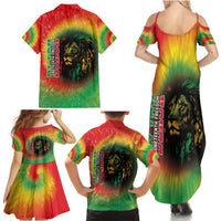 Juneteenth Freedom Day Family Matching Summer Maxi Dress and Hawaiian Shirt Reggae Tie Dye Style LT05 - Wonder Print Shop