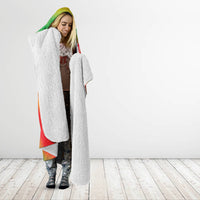Juneteenth Freedom Day Hooded Blanket Reggae Tie Dye Style