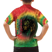 Juneteenth Freedom Day Kid Hawaiian Shirt Reggae Tie Dye Style LT05 - Wonder Print Shop