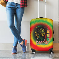 Juneteenth Freedom Day Luggage Cover Reggae Tie Dye Style LT05 - Wonder Print Shop