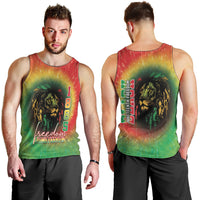 Juneteenth Freedom Day Men Tank Top Reggae Tie Dye Style LT05 - Wonder Print Shop