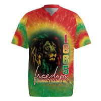 Juneteenth Freedom Day Rugby Jersey Reggae Tie Dye Style LT05 - Wonder Print Shop
