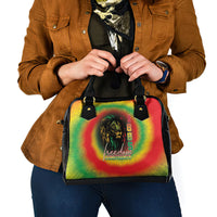 Juneteenth Freedom Day Shoulder Handbag Reggae Tie Dye Style
