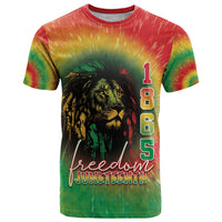 Juneteenth Freedom Day T Shirt Reggae Tie Dye Style LT05 - Wonder Print Shop