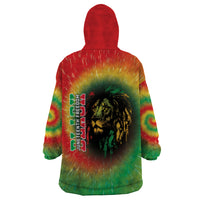 Juneteenth Freedom Day Wearable Blanket Hoodie Reggae Tie Dye Style LT05 - Wonder Print Shop