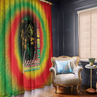 Juneteenth Freedom Day Window Curtain Reggae Tie Dye Style LT05 - Wonder Print Shop