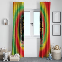 Juneteenth Freedom Day Window Curtain Reggae Tie Dye Style LT05 - Wonder Print Shop