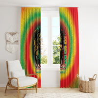 Juneteenth Freedom Day Window Curtain Reggae Tie Dye Style LT05 - Wonder Print Shop