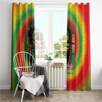 Juneteenth Freedom Day Window Curtain Reggae Tie Dye Style LT05 - Wonder Print Shop