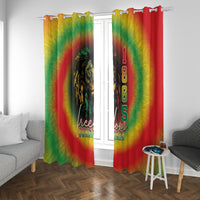 Juneteenth Freedom Day Window Curtain Reggae Tie Dye Style LT05 - Wonder Print Shop