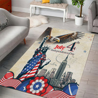 United States Independence Day Area Rug Freedom 4th Of July Beige Version LT05 - Wonder Print Shop