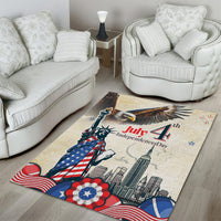 United States Independence Day Area Rug Freedom 4th Of July Beige Version LT05 - Wonder Print Shop