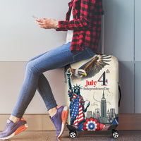 United States Independence Day Luggage Cover Freedom 4th Of July Beige Version LT05 - Wonder Print Shop