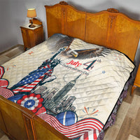 United States Independence Day Quilt Freedom 4th Of July Beige Version LT05 - Wonder Print Shop