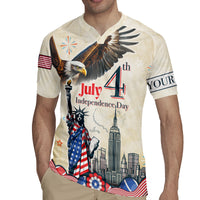 Personalised United States Independence Day Rugby Jersey Freedom 4th Of July Beige Version LT05 - Wonder Print Shop