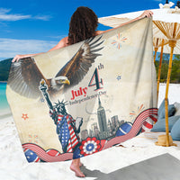 United States Independence Day Sarong Freedom 4th Of July Beige Version LT05 - Wonder Print Shop