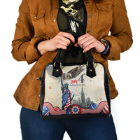 United States Independence Day Shoulder Handbag Freedom 4th Of July Beige Version