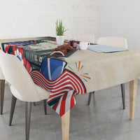United States Independence Day Tablecloth Freedom 4th Of July Beige Version LT05 - Wonder Print Shop