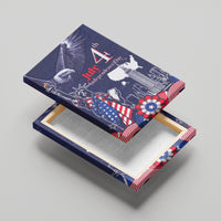 United States Independence Day Canvas Wall Art Freedom 4th Of July Navy Version LT05 - Wonder Print Shop