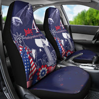 United States Independence Day Car Seat Cover Freedom 4th Of July Navy Version LT05 - Wonder Print Shop
