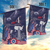 United States Independence Day Garden Flag Freedom 4th Of July Navy Version LT05 - Wonder Print Shop