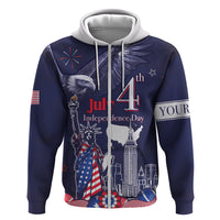 Personalised United States Independence Day Hoodie Freedom 4th Of July Navy Version LT05 - Wonder Print Shop