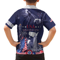 Personalised United States Independence Day Kid Hawaiian Shirt Freedom 4th Of July Navy Version LT05 - Wonder Print Shop