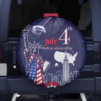 United States Independence Day Spare Tire Cover Freedom 4th Of July Navy Version LT05 - Wonder Print Shop