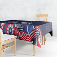 United States Independence Day Tablecloth Freedom 4th Of July Navy Version LT05 - Wonder Print Shop